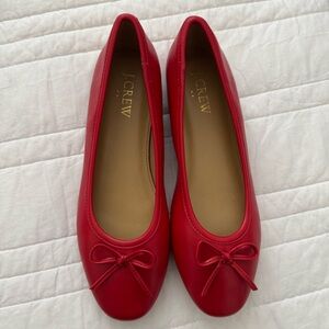 J. Crew Women's Vibrant Red Flats
